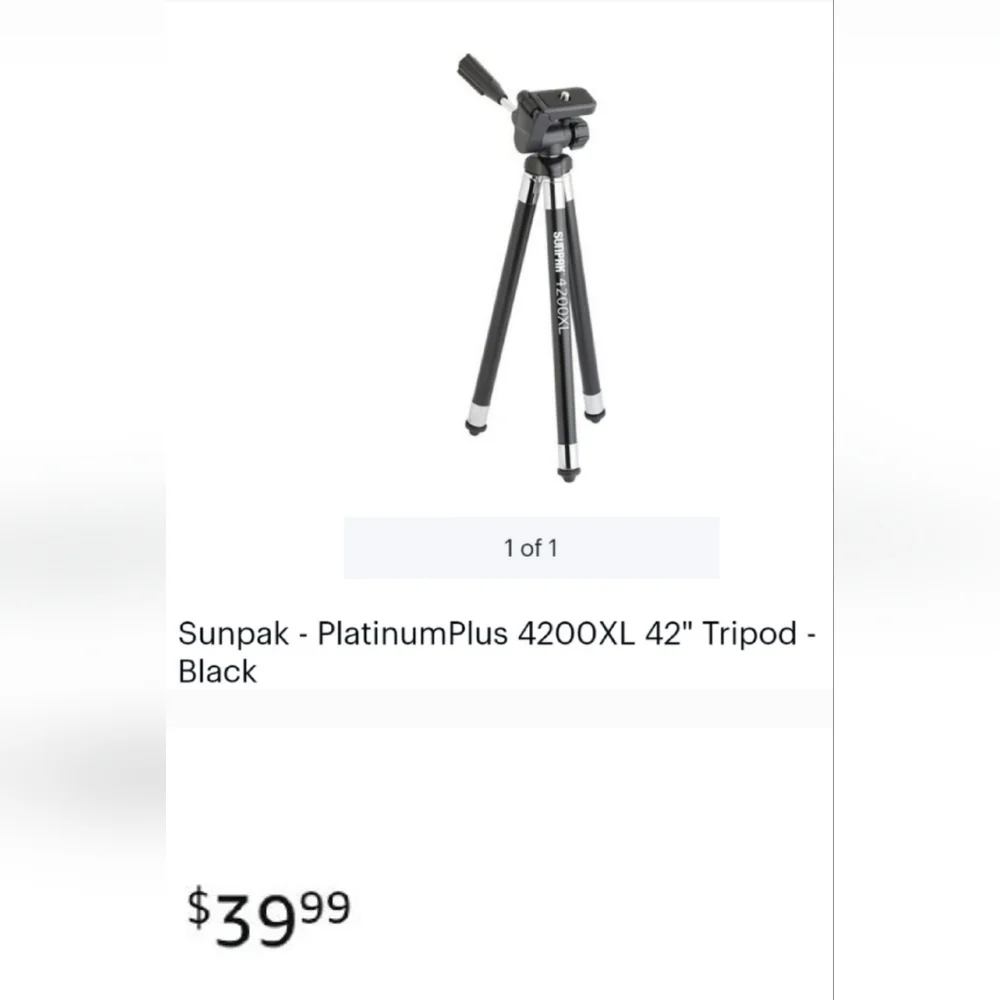 Tripod with phone adapter holster